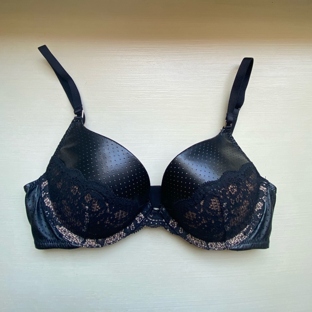 Victoria’s Secret Leather Lace Push-up Bra